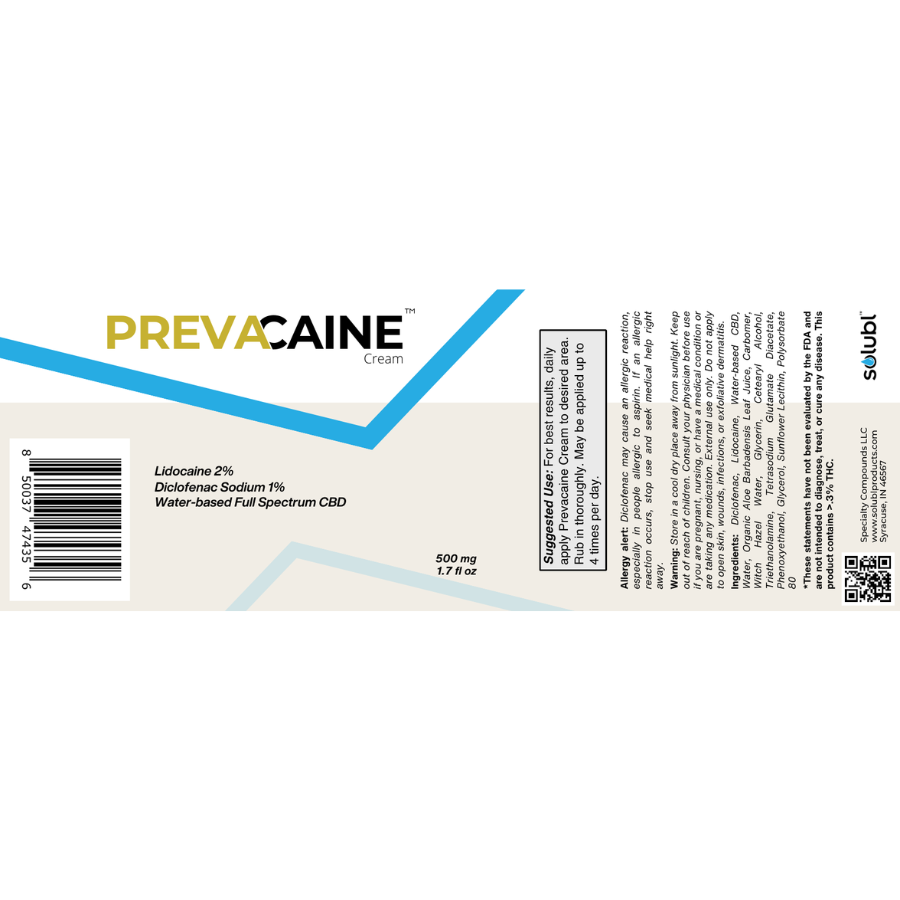 Prevacaine Cream 500mg